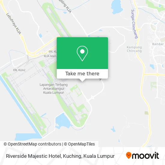 Riverside Majestic Hotel, Kuching map