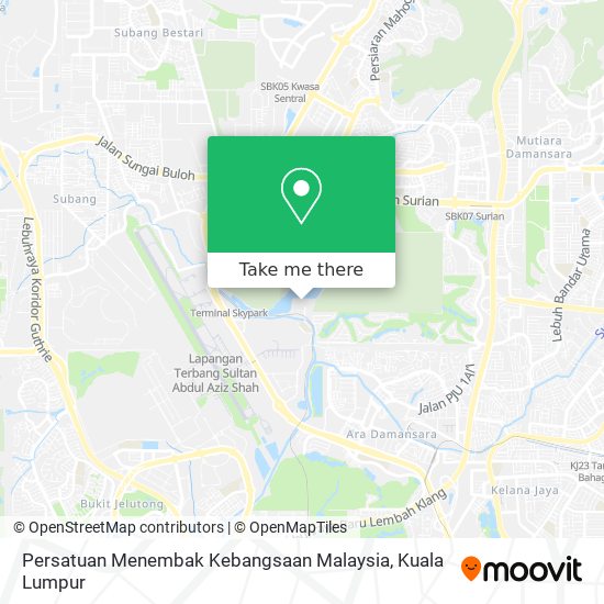 Persatuan Menembak Kebangsaan Malaysia map