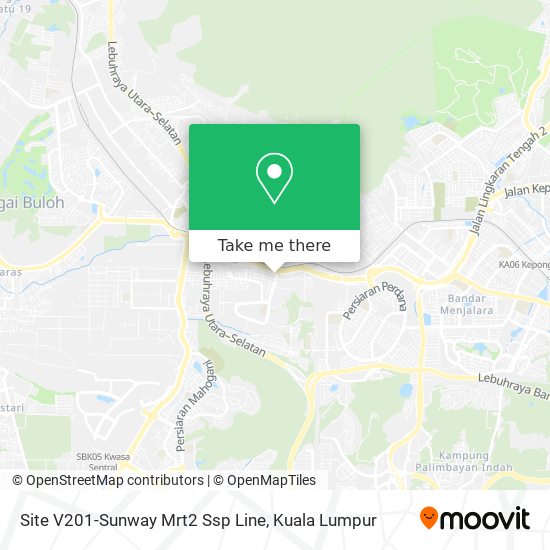 Site V201-Sunway Mrt2 Ssp Line map