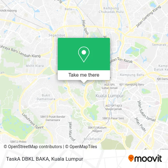 TaskA DBKL BAKA map
