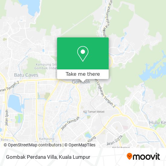 Peta Gombak Perdana Villa