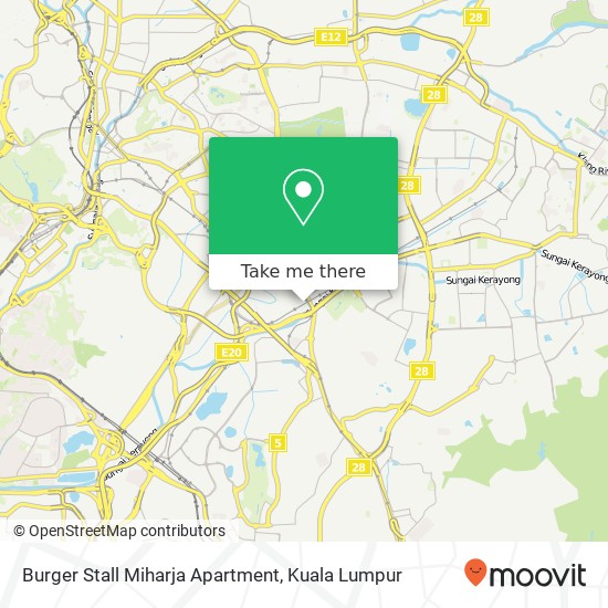 Burger Stall Miharja Apartment map