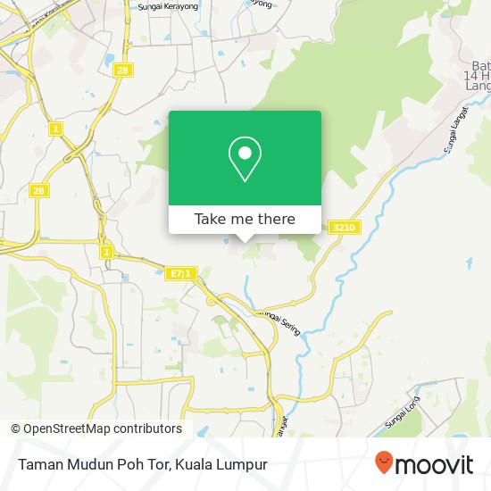 Taman Mudun Poh Tor map