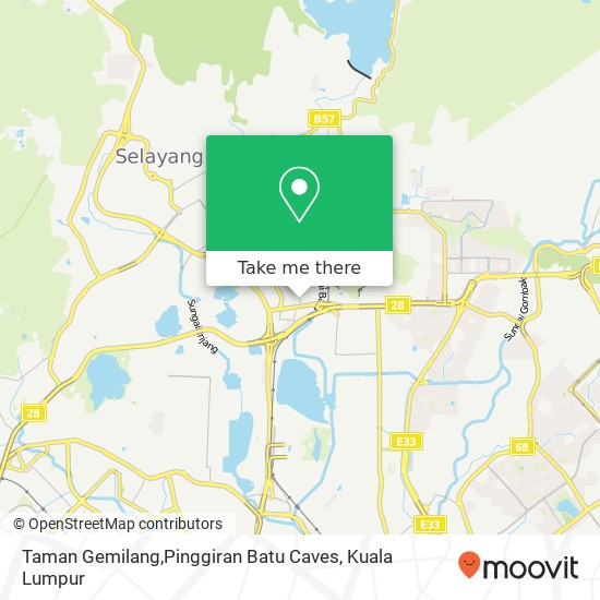 Peta Taman Gemilang,Pinggiran Batu Caves