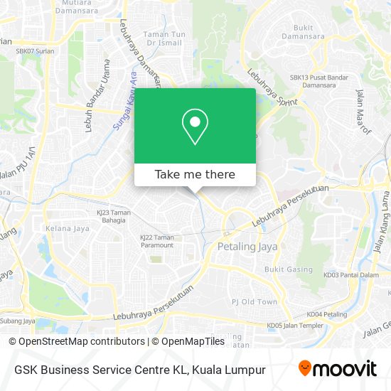 GSK Business Service Centre KL map