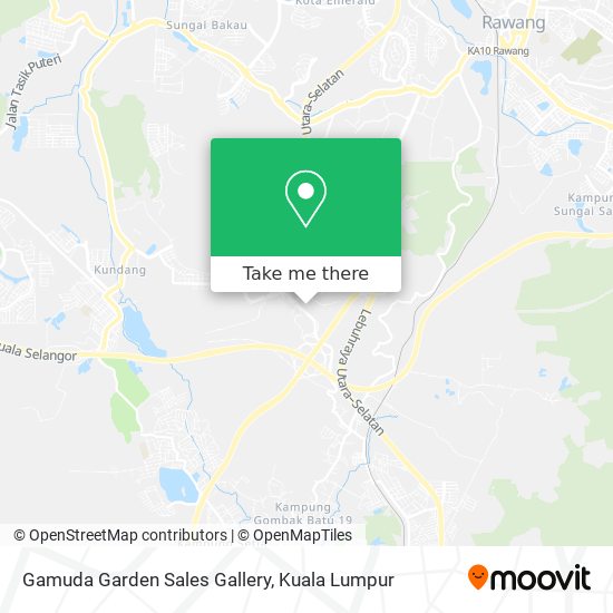 Gamuda Garden Sales Gallery map