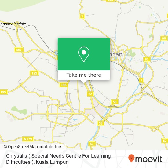 Chrysalis ( Special Needs Centre For Learning Difficulties ) map