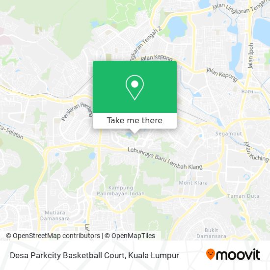 Desa Parkcity Basketball Court map