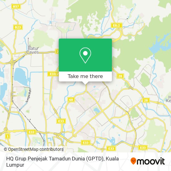 HQ Grup Penjejak Tamadun Dunia (GPTD) map