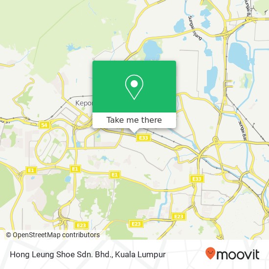 Hong Leung Shoe Sdn. Bhd. map