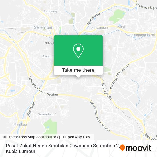 Peta Pusat Zakat Negeri Sembilan Cawangan Seremban 2