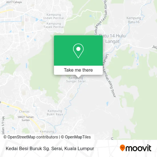 Kedai Besi Buruk Sg. Serai map