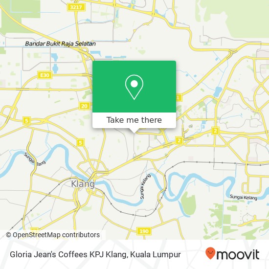 Gloria Jean's Coffees KPJ Klang map