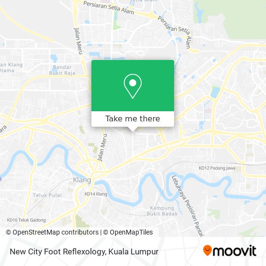 New City Foot Reflexology map