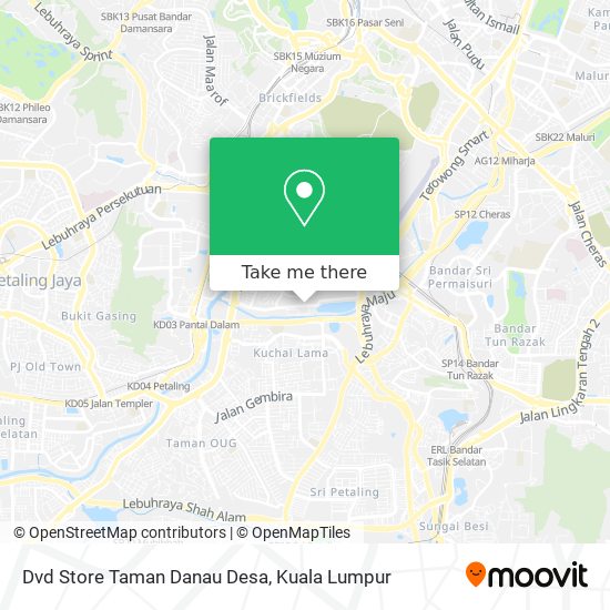 Dvd Store Taman Danau Desa map