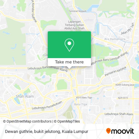 Dewan guthrie, bukit jelutong map