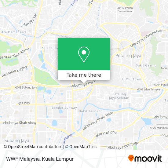 WWF Malaysia map