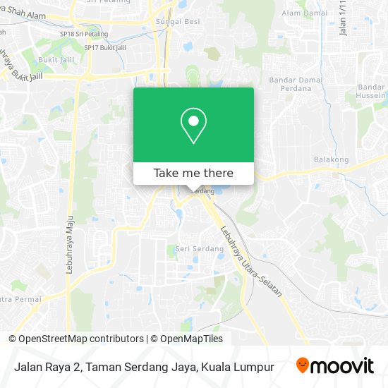 Jalan Raya 2, Taman Serdang Jaya map