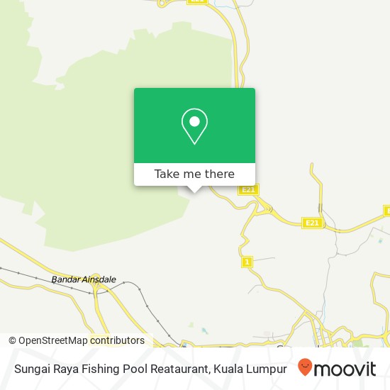 Peta Sungai Raya Fishing Pool Reataurant