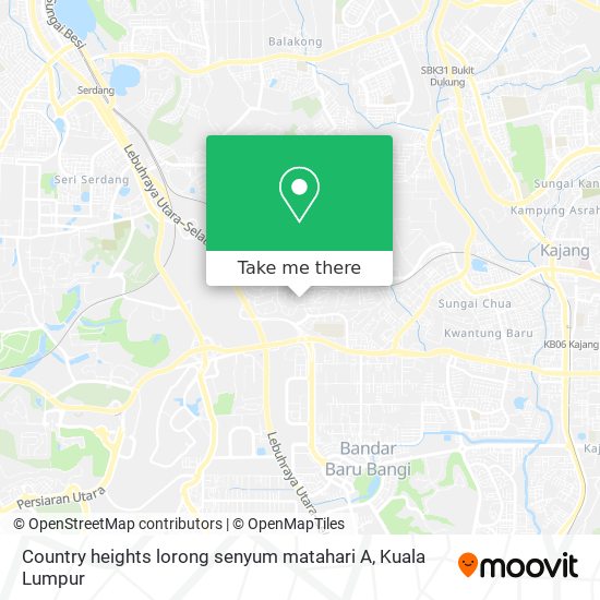 Country heights lorong senyum matahari A map