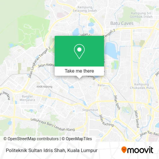 Politeknik Sultan Idris Shah map