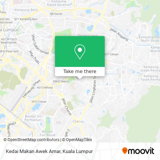 Kedai Makan Awek Amar map