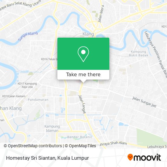 Peta Homestay Sri Siantan