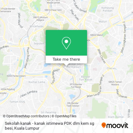 Sekolah kanak - kanak istimewa PDK dlm kem sg besi map