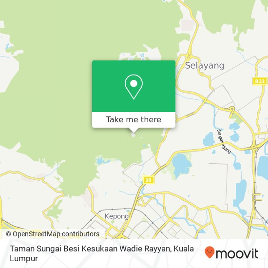 Taman Sungai Besi Kesukaan Wadie Rayyan map