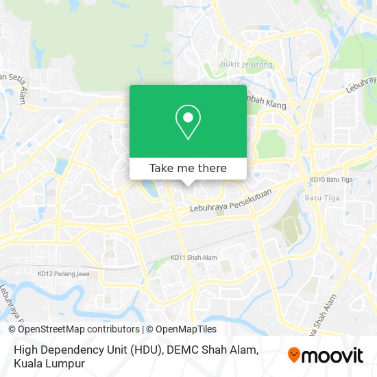 High Dependency Unit (HDU), DEMC Shah Alam map