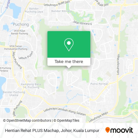 Hentian Rehat PLUS Machap, Johor map