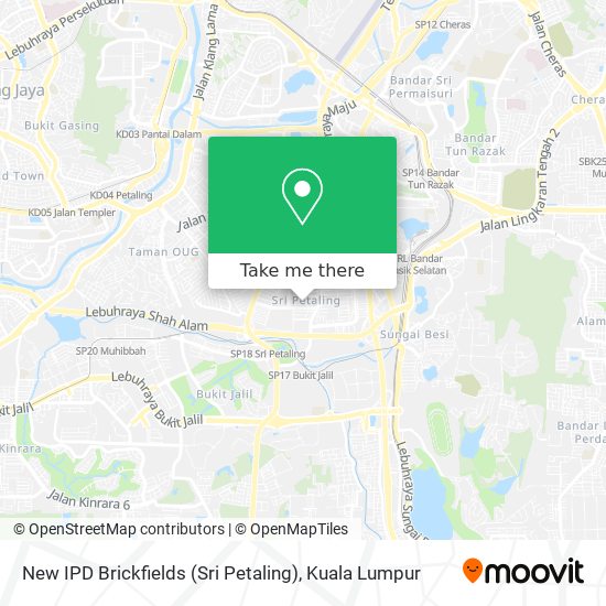 New IPD Brickfields (Sri Petaling) map