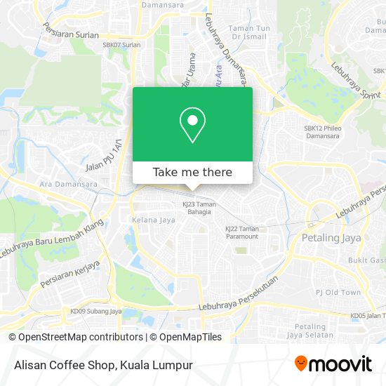 Alisan Coffee Shop map
