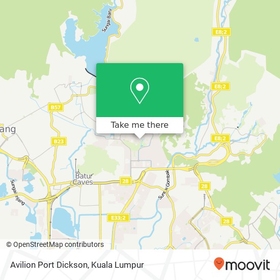 Avilion Port Dickson map