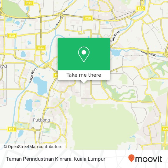 Peta Taman Perindustrian Kinrara