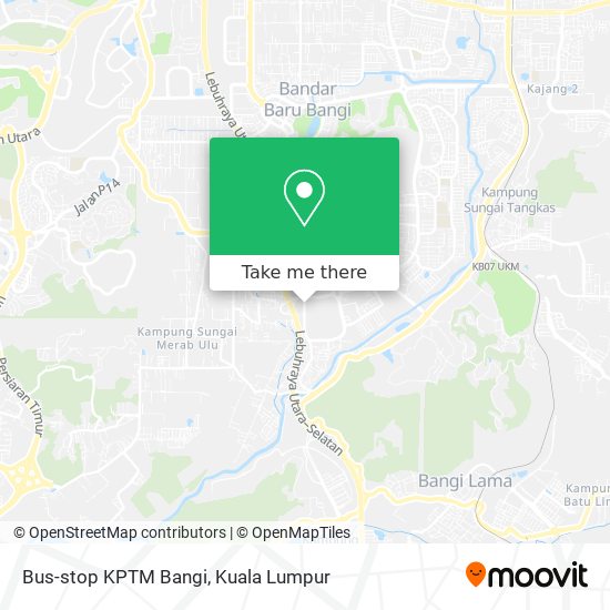 Bus-stop KPTM Bangi map