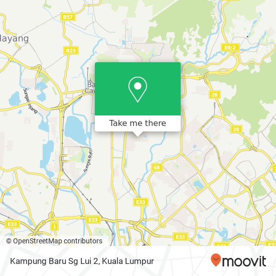 Kampung Baru Sg Lui 2 map