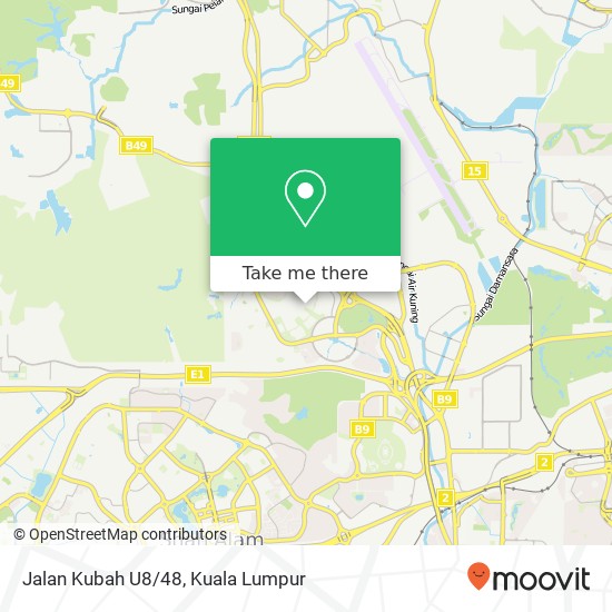 Jalan Kubah U8/48 map