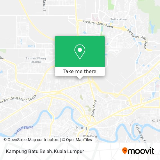 Kampung Batu Belah map