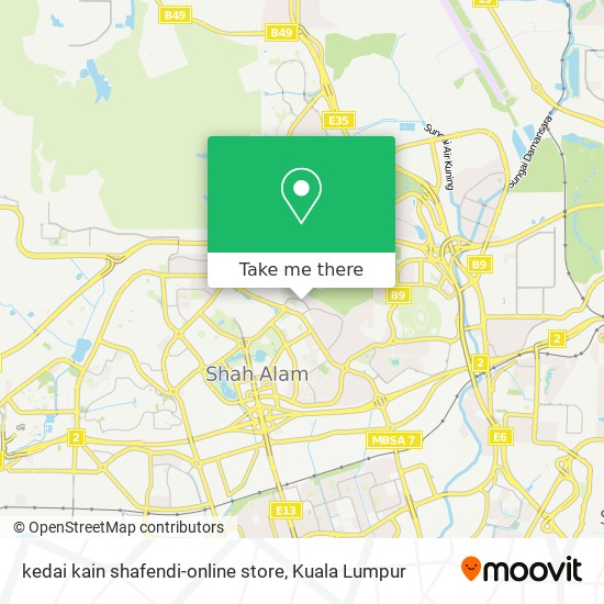 kedai kain shafendi-online store map