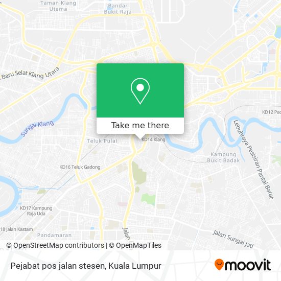 Pejabat pos jalan stesen map