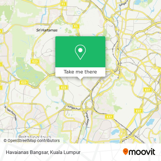 Havaianas Bangsar map