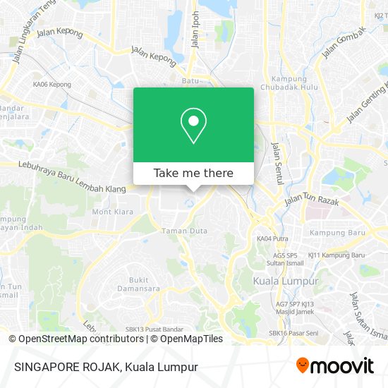 SINGAPORE ROJAK map