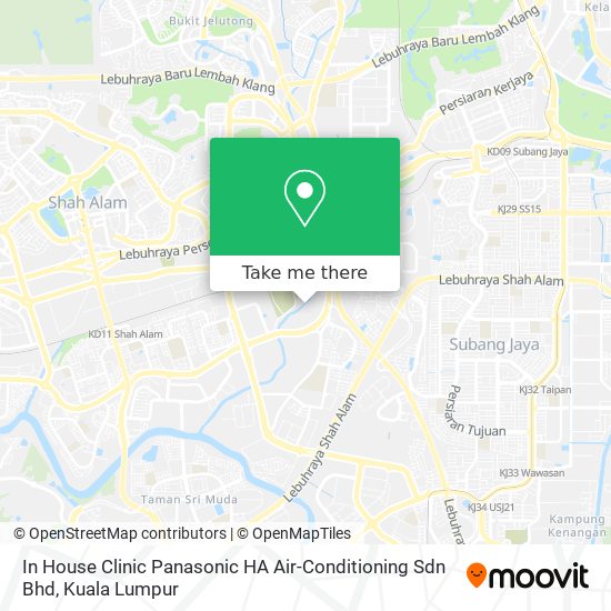 Peta In House Clinic Panasonic HA Air-Conditioning Sdn Bhd