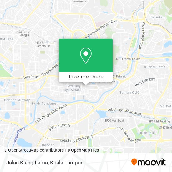 Jalan Klang Lama map