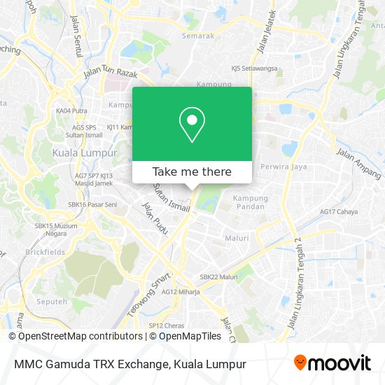 MMC Gamuda TRX Exchange map