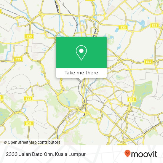 Peta 2333 Jalan Dato Onn