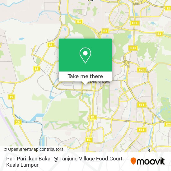 Peta Pari Pari Ikan Bakar @ Tanjung Village Food Court