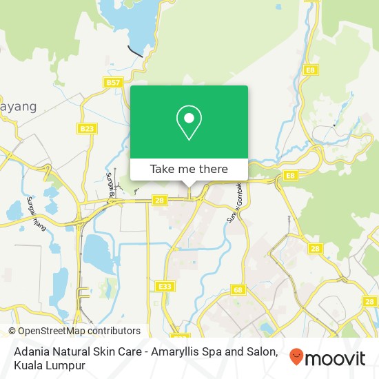 Adania Natural Skin Care -  Amaryllis Spa and Salon map