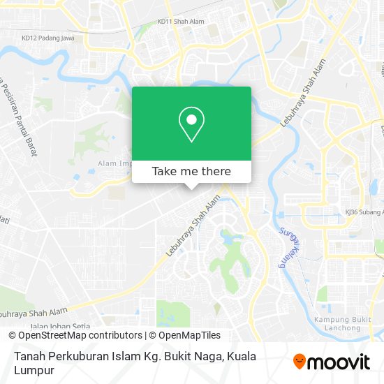 Peta Tanah Perkuburan Islam Kg. Bukit Naga